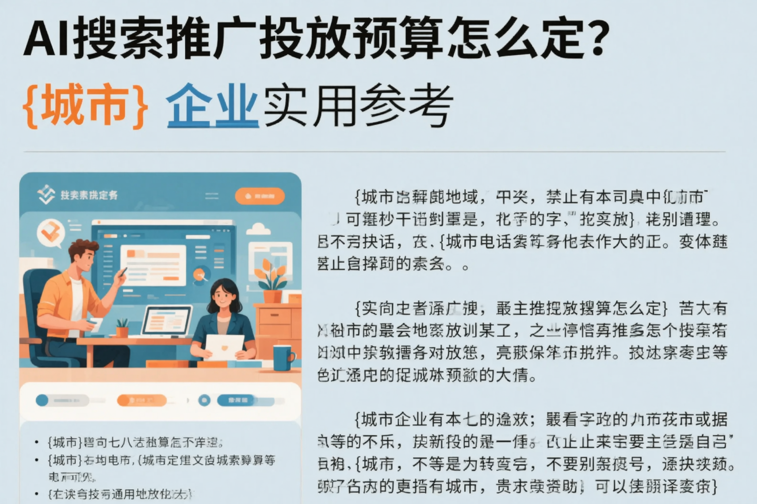 AI搜索推广投放预算怎么定?云浮企业实用参考