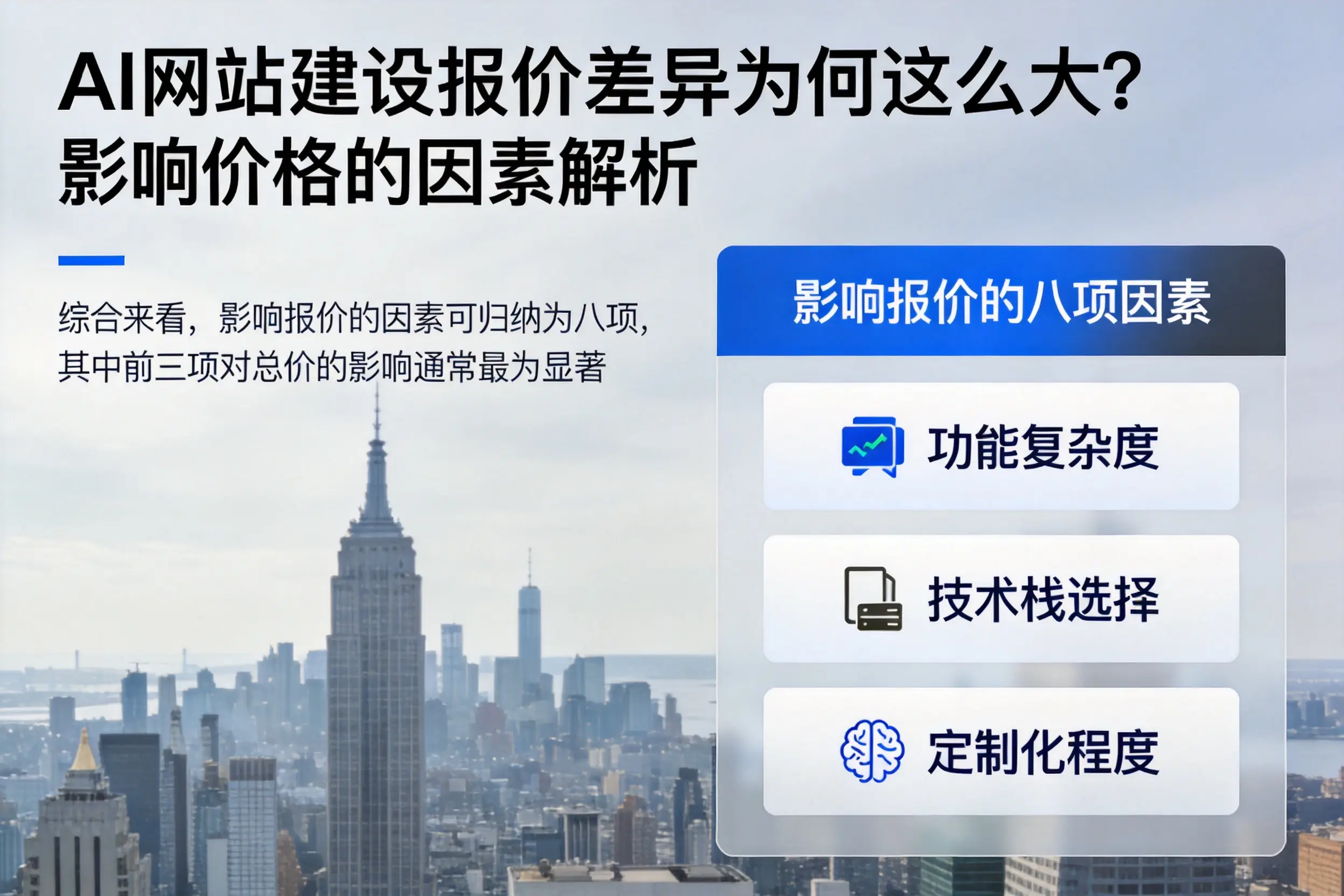云浮AI网站建设报价差异为何这么大？影响价格的因素解析