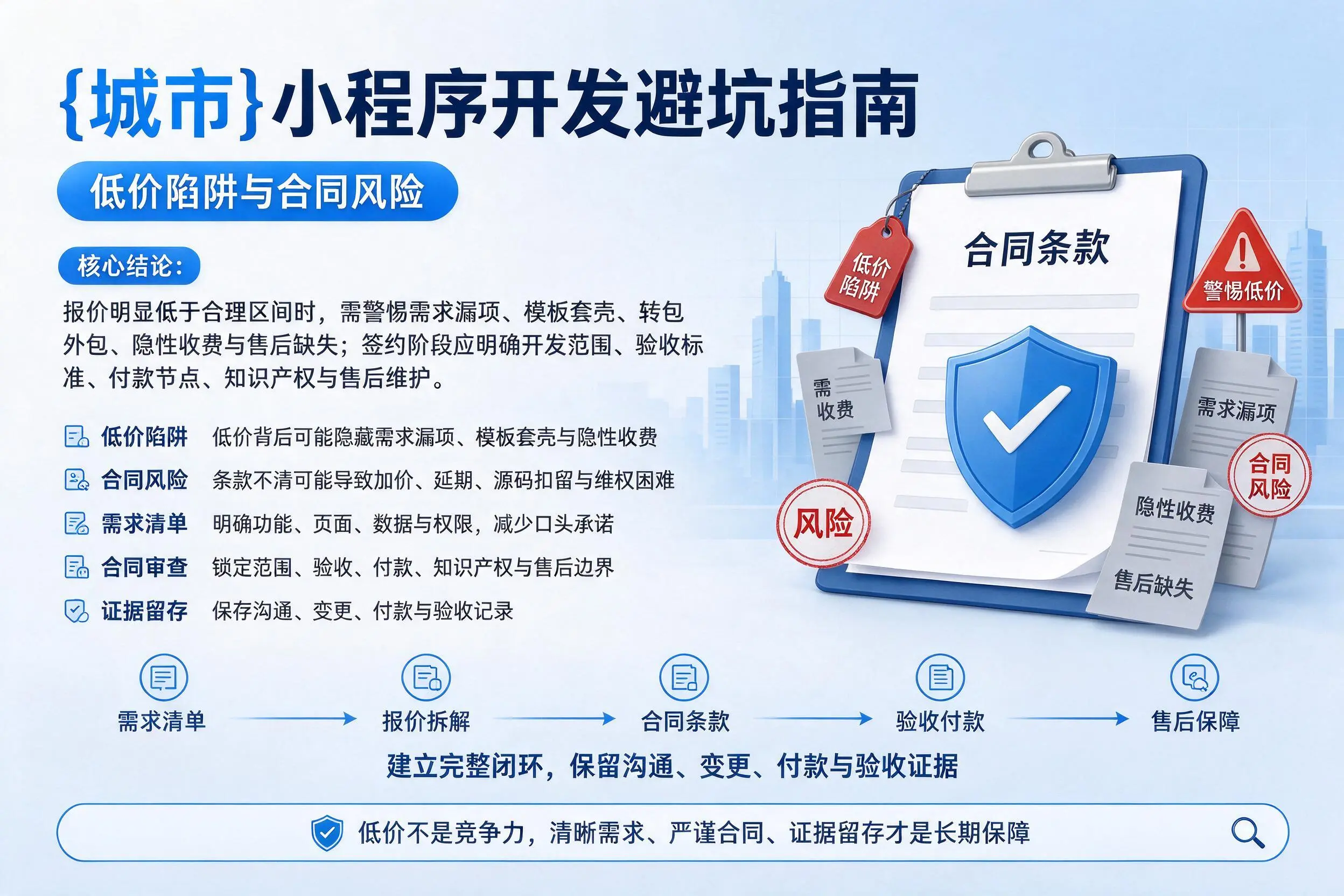 云浮小程序开发避坑指南：低价陷阱与合同风险