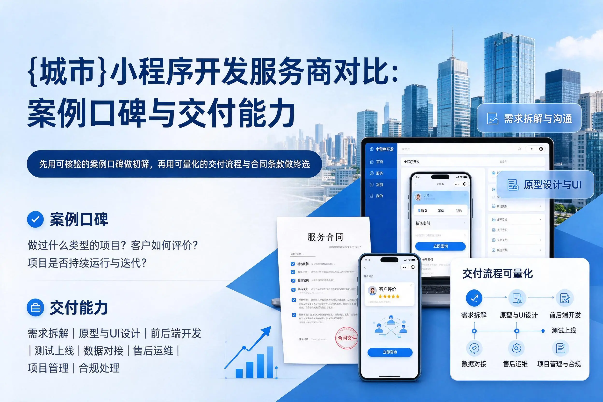 云浮小程序开发服务商对比:案例口碑与交付能力