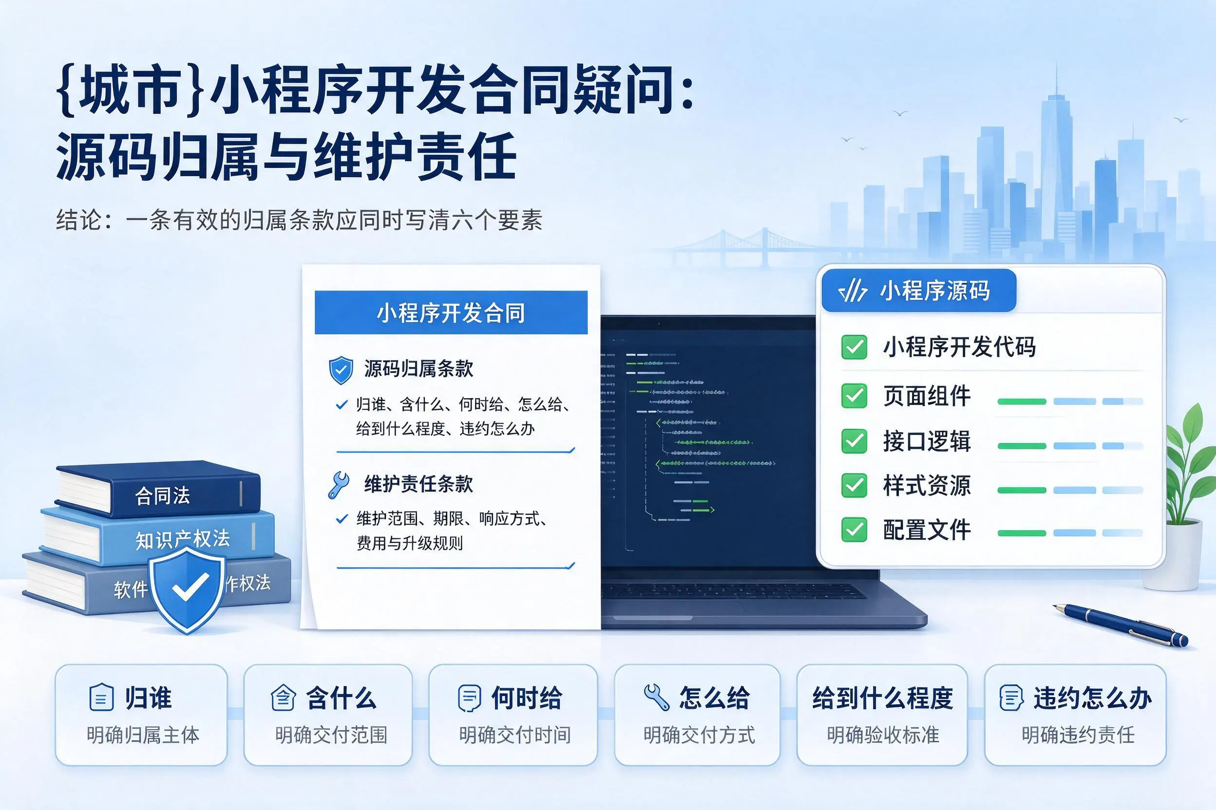云浮小程序开发合同疑问:源码归属与维护责任