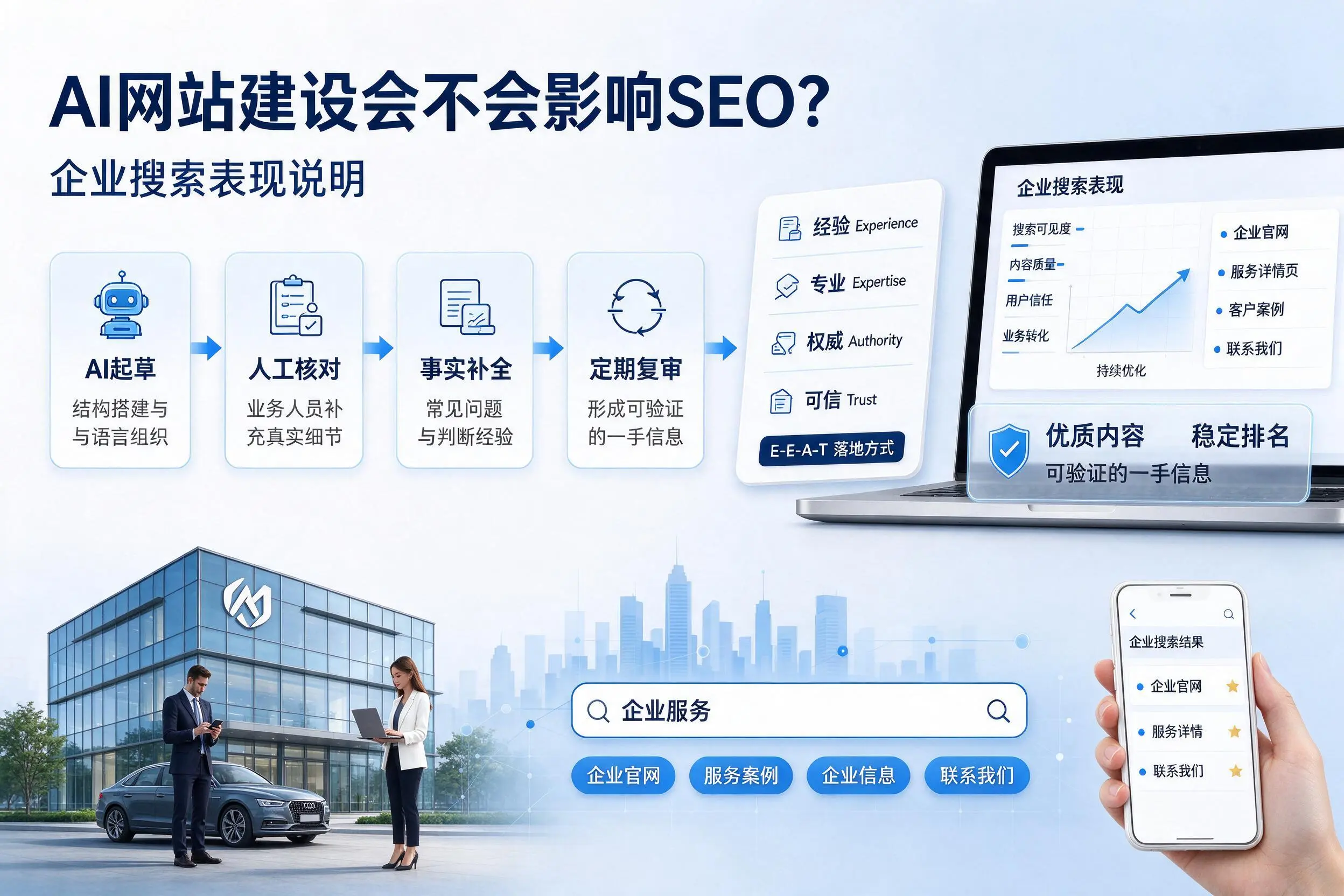 AI网站建设会不会影响SEO?云浮企业搜索表现说明