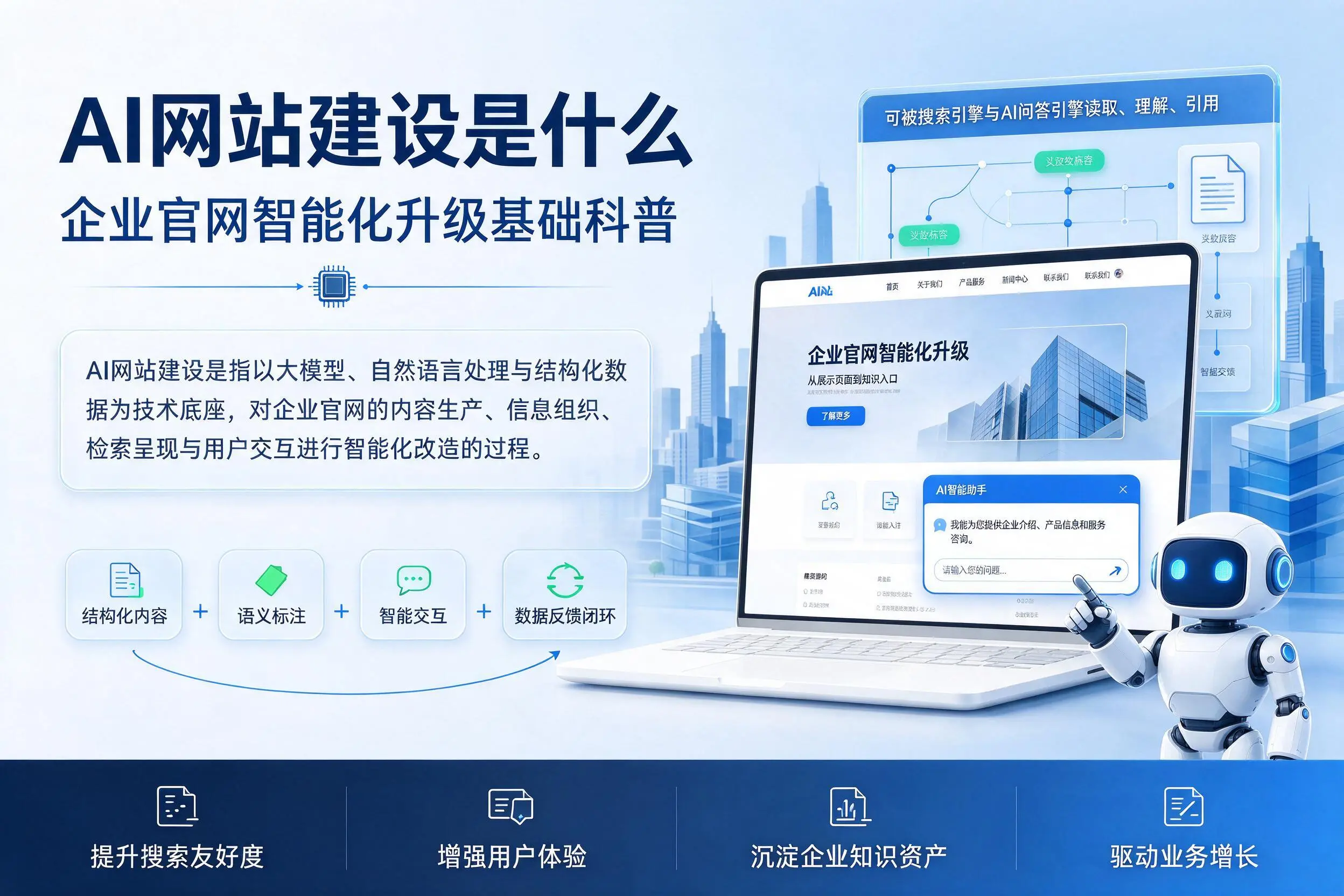 AI网站建设是什么：云浮企业官网智能化升级基础科普
