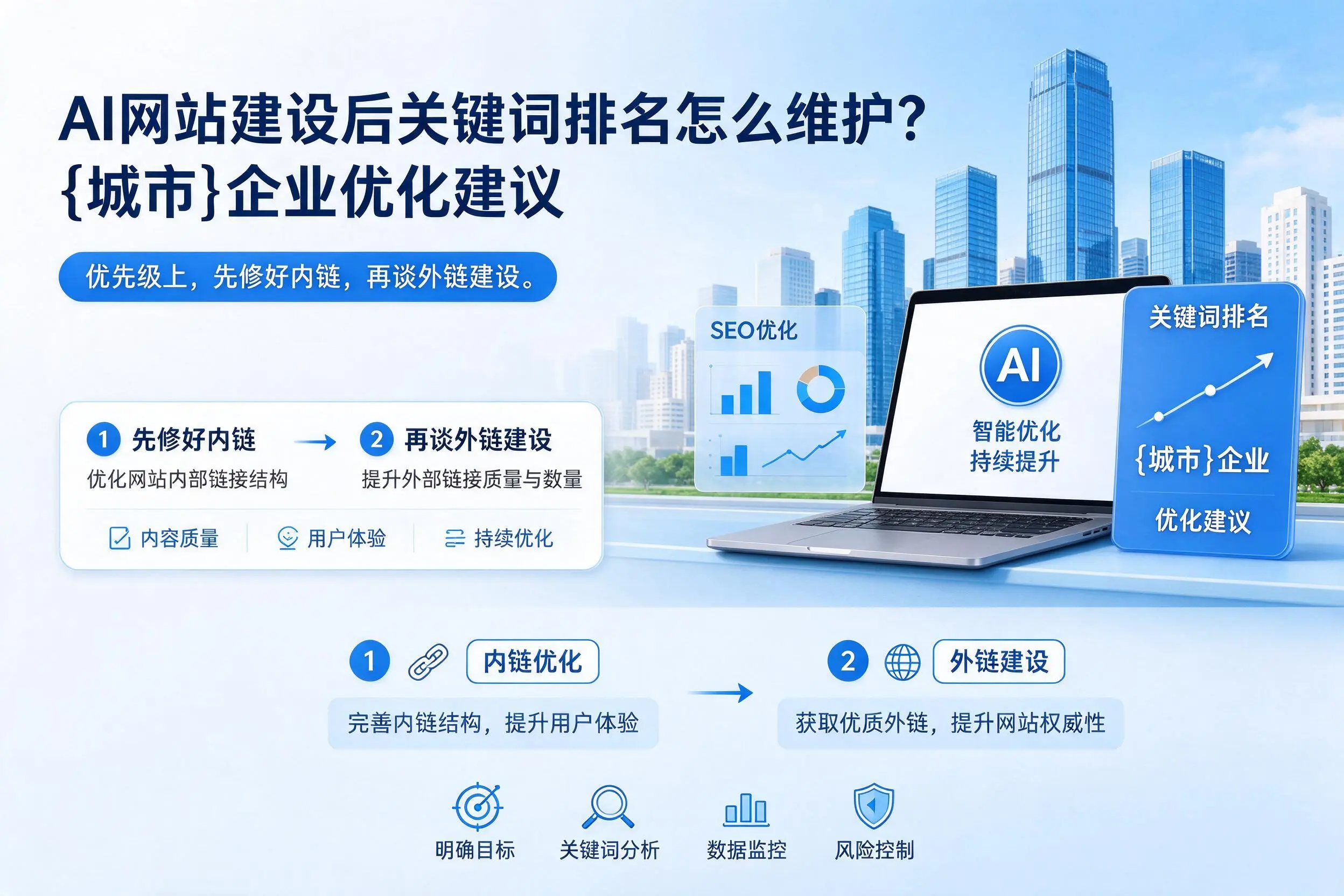 AI网站建设后关键词排名怎么维护？云浮企业优化建议