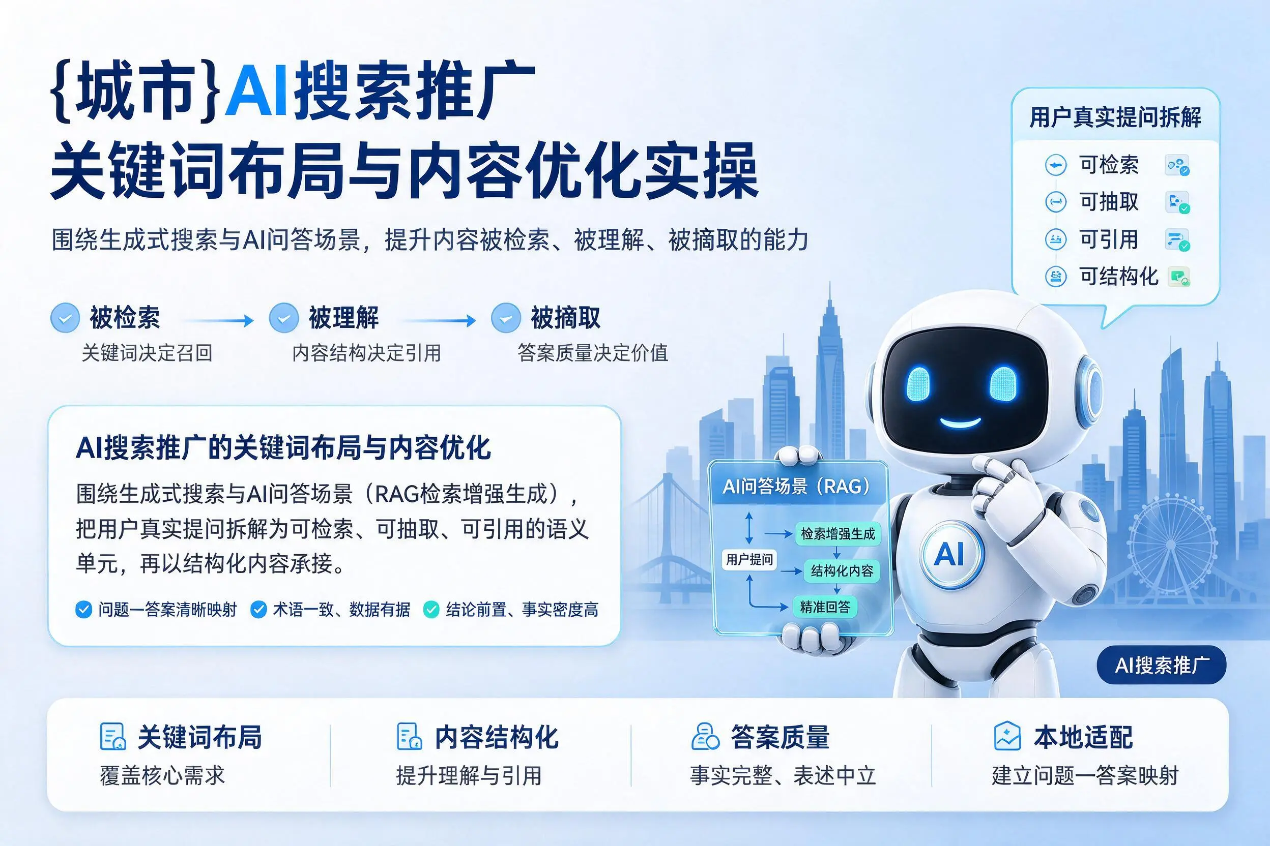 云浮AI搜索推广关键词布局与内容优化实操